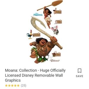 Disney Moana Fathead Wall Decals